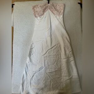 Satin Lace Maxi Dress Romantic